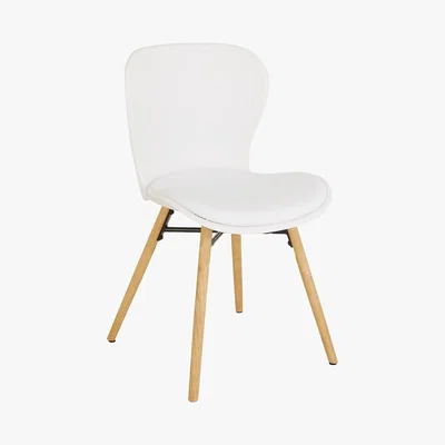 Habitat Habitat Etta Pair of Plastic Dining Chair - White