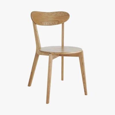 Habitat SOPHIE Oak dining chair with curved backrest