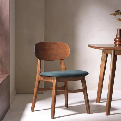 Habitat Habitat x Scion Esala Fabric Dining Chair - Walnut