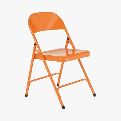 Habitat Habitat Macadam Metal Folding Chair - Orange, Orange