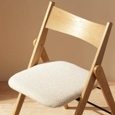 Habitat Habitat Zepher Fabric Dining Chair - Light wood