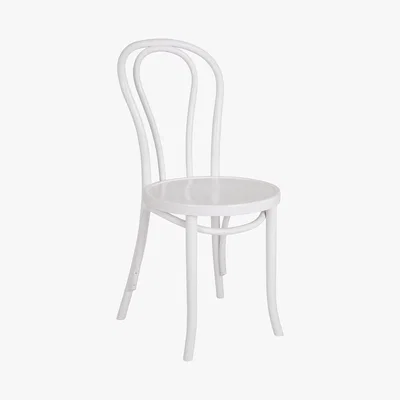 Habitat Larsa White Wood Dining Chair, White