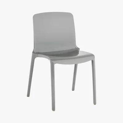 Habitat TALLOW Grey stackable dining chair
