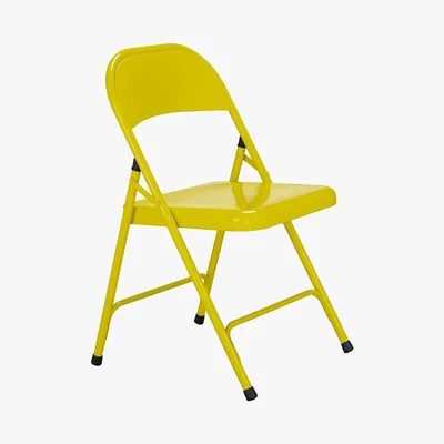Habitat Habitat Macadam Metal Folding Chair - Yellow, Yellow