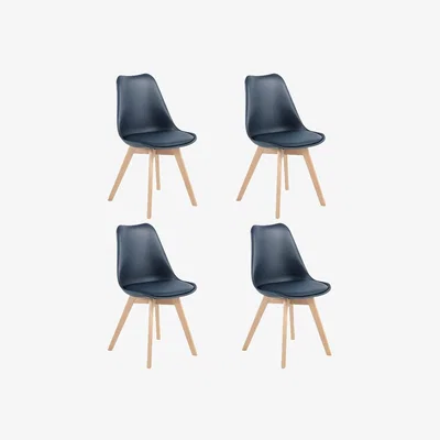 Habitat Habitat 4 Jerry Dining Chairs - Blue