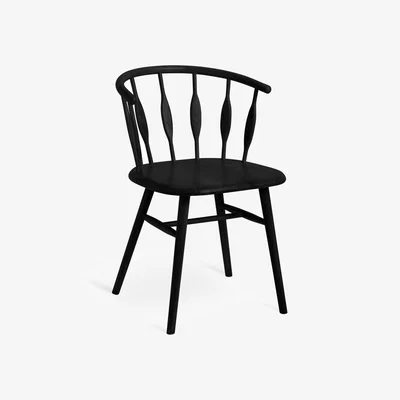 Habitat Habitat x Morris & Co. Canterbury Oak Dining Chair- Black