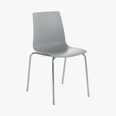 Habitat BENJI Grey stackable dining chair