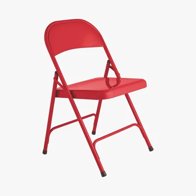 Habitat Habitat Macadam Metal Folding Chair - Red, Red