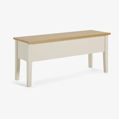 Habitat Habitat Chicago Solid Wood Storage Bench - Cream