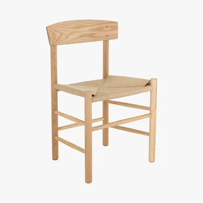 Habitat OREGAN Oak chair with natural cord seat