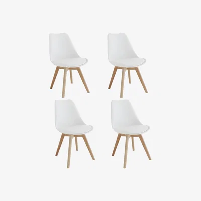 Habitat Habitat 4 Jerry Dining Chairs - White