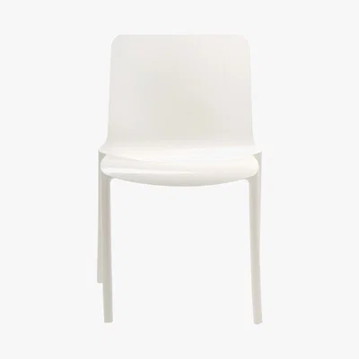 Habitat TALLOW Stackable white dining chair
