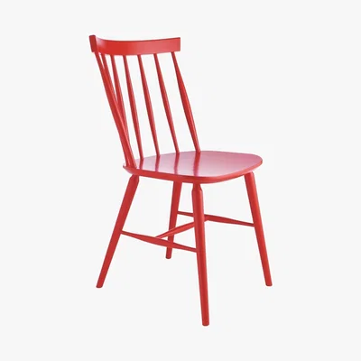 Habitat TALIA Red spindle back dining chair