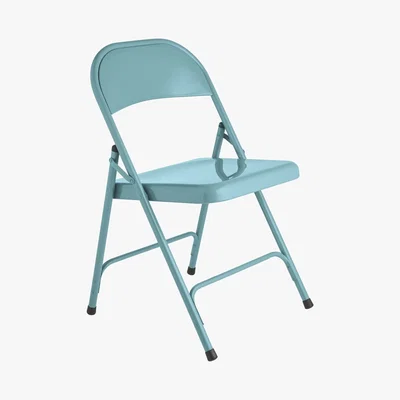 Habitat Habitat Macadam Metal Folding Chair - Blue, Sky Blue