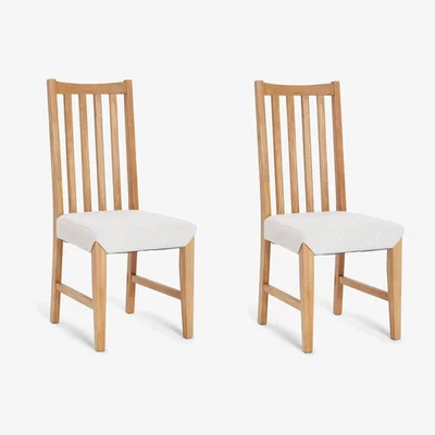 Habitat Habitat Rosmond Pair of Oak Dining Chairs