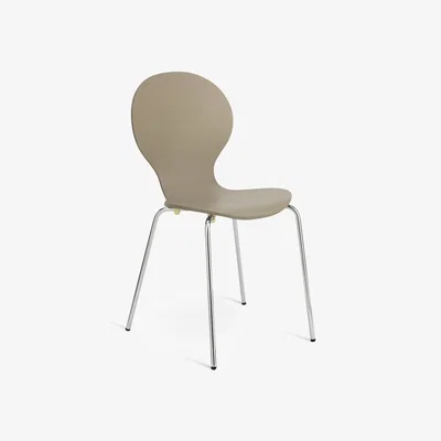 Habitat Habitat Bentwood Metal Dining Chair - Taupe