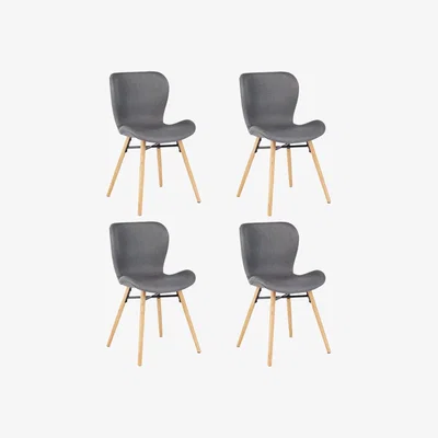 Habitat Habitat Etta Fabric Dining Chair - Grey
