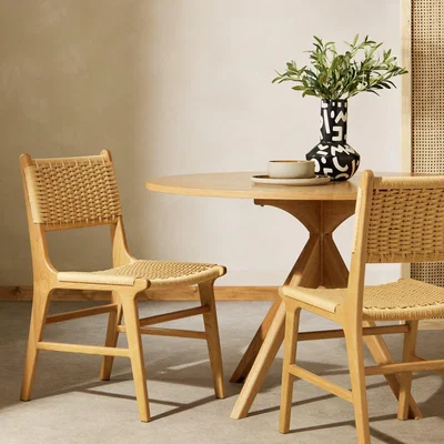 Habitat Habitat Faro Pair of Solid Wood Dining Chairs - Light Wood