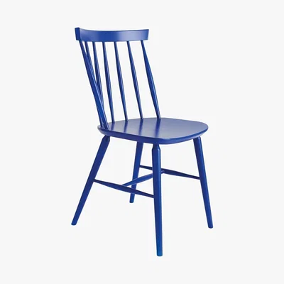 Habitat TALIA Cobalt blue spindle back dining chair