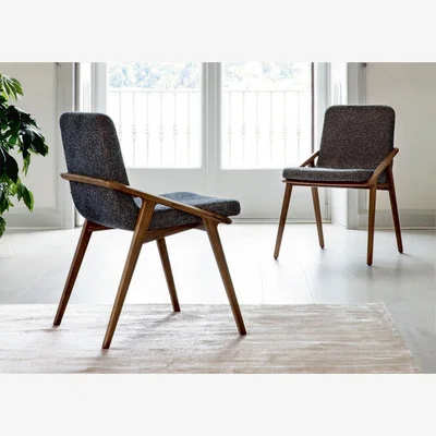 Heal's Porada Lolita Chair with arms Ash Moka Stained Frame