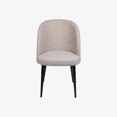 Heal's Heal's Austen Dining Chair Boucle Cream Black Leg - Heal's UK Furniture