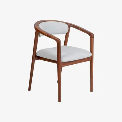 Heal's Heal's Anais Dining Chair Walnut Charcoal - Heal's UK Furniture
