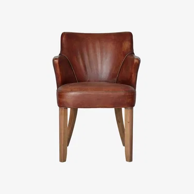 Heal's Timothy Oulton Lannister Dining Chair Vagabond Red - Heal's UK Furniture