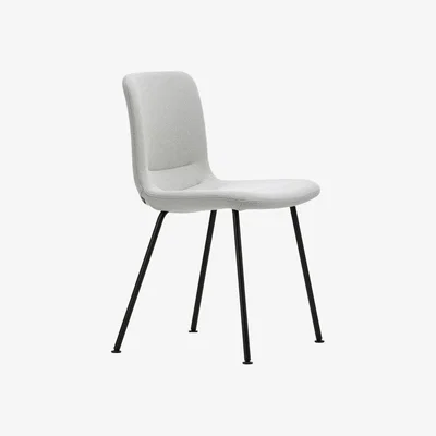 Heal's Vitra Hal Soft Tube Chair Dumet Carbon Black Basic Dark Legs - Heal's UK Furniture