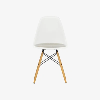 Heal's Vitra Eames DSW Chair White Warm Grey/Ivory Golden Maple