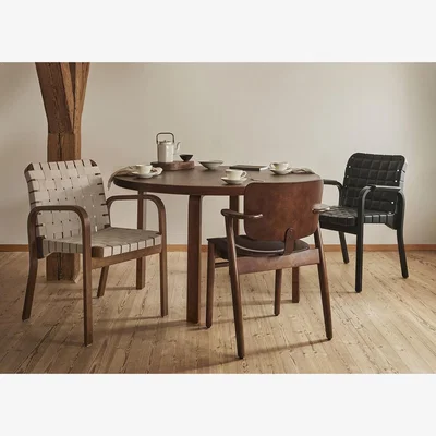 Heal's Artek Domus Chair Walnut Stained