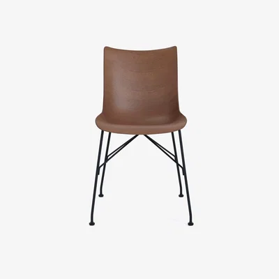 Heal's Kartell P/Wood SN Dining Chair Basic Veneer Black Legs - Heal's UK Furniture