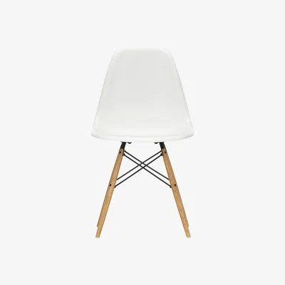 Heal's Vitra Eames DSW Side Chair New Height Pale Rose Golden Maple Base - Heal's UK Furniture