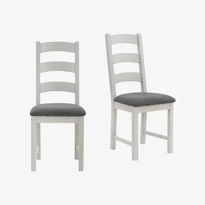 Homebase Norbury Dining Chair - Set of 2 - Grey