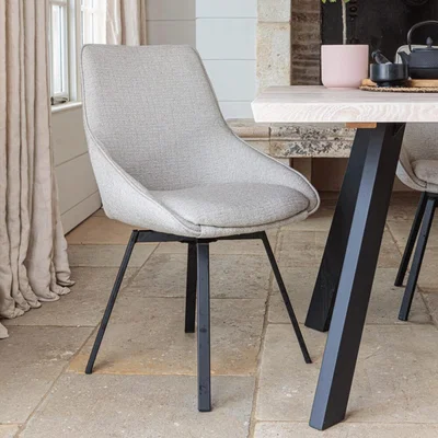 IO Living Gaudi Dining Chair – Light Grey (2 pk)