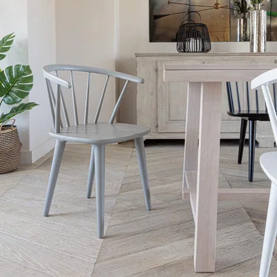 IO Living Brunswick Dining Chair – Light Grey (2pk)