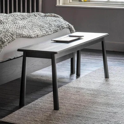 IO Living The Bergen Dining Bench in Black