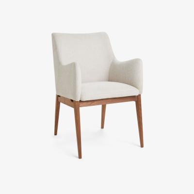 John Lewis John Lewis Cara Dining Armchair, Natural/American Black Walnut