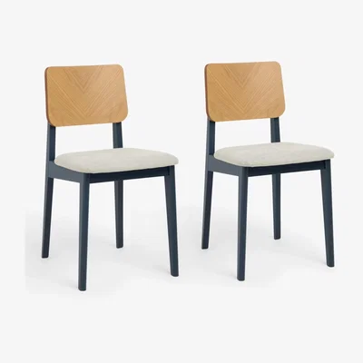 John Lewis John Lewis ANYDAY Fern Dining Chairs, Set of 2, Ink