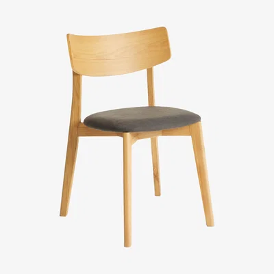 John Lewis ANYDAY John Lewis & Partners Virtue Dining Chairs, Set of 2, Oak/Grey
