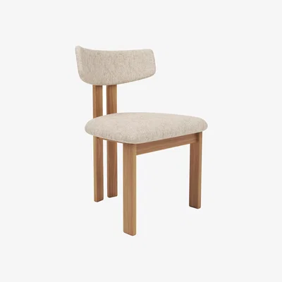 John Lewis John Lewis Aksel Dining Chair, Oak Leg, Atlas Ecru