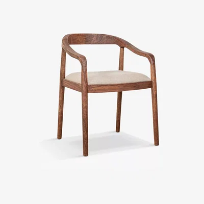 John Lewis Nkuku Anbu Acacia Upholstered Dining Chair