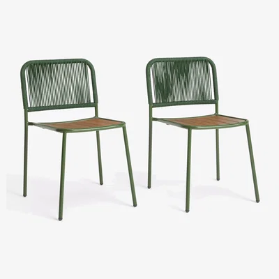 John Lewis John Lewis Erna Garden Dining Chair, Set of 2