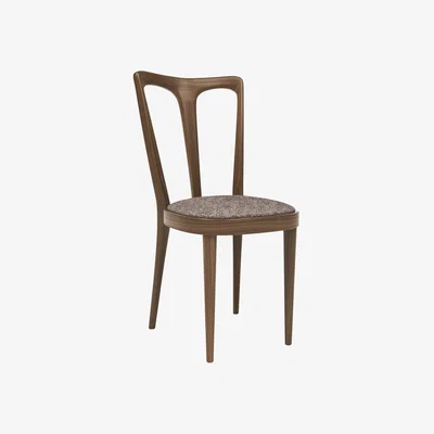 John Lewis John Lewis Iris Dining Chair, Walnut Leg