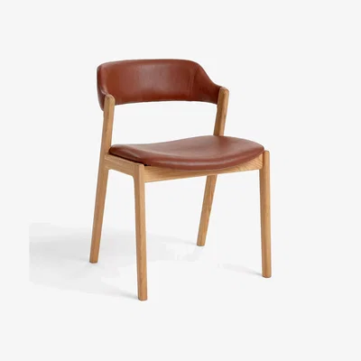 John Lewis John Lewis Santino Dining Chair, Brown Chestnut