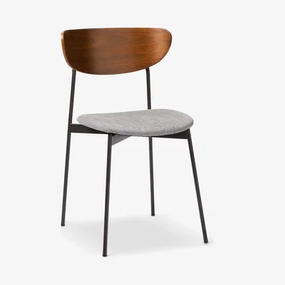 John Lewis west elm Modern Petal Dining Chair, Platinum