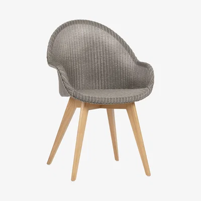 John Lewis Croft Collection Easdale Lloyd Loom Chair, Quartz Grey