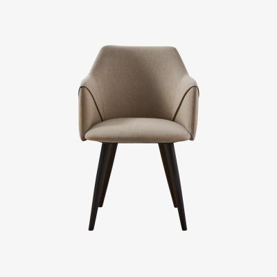 John Lewis MADE Lule Dining Chairs, Set of 2, Ecru/Black Leg