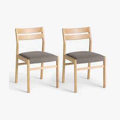 John Lewis John Lewis & Partners Poise Dining Chairs, FSC-Certified (Oak), Set of 2