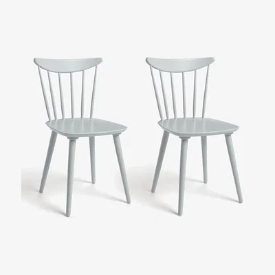 John Lewis House by John Lewis Spindle Dining Chair, Set of 2, FSC Certified (Beech)