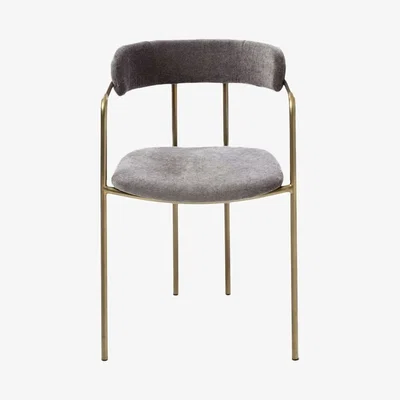 John Lewis west elm Lenox Dining Chair, Grey